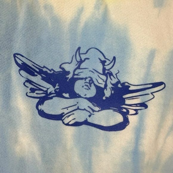 Boys Lie Cotton Candy Tie Dye Drawstring Bag New with Sticker Angel California - Picture 3 of 6